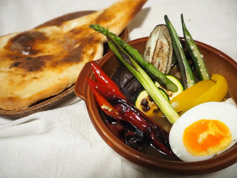 スパイスカフェさんのスープカレー、チキンスープ味|みりんさん