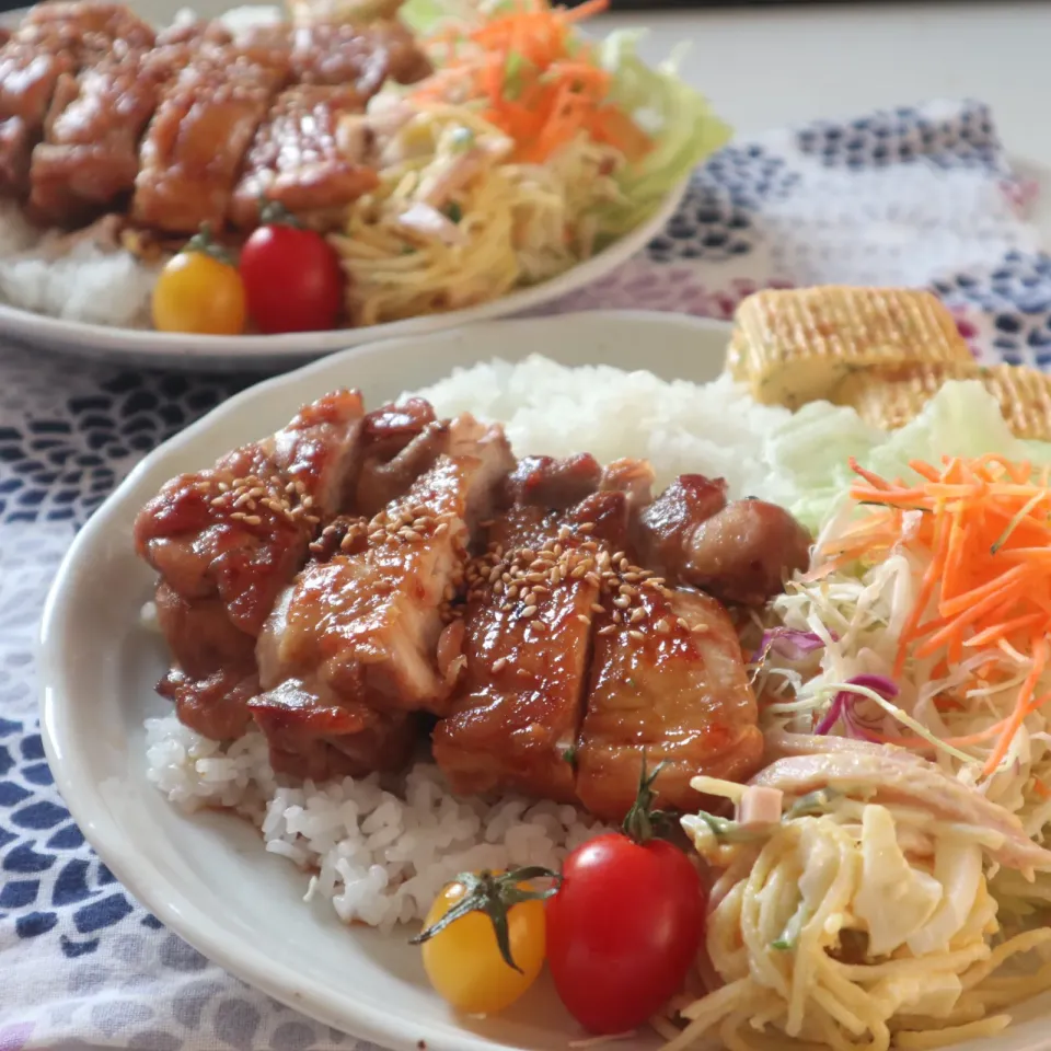 中学生男子置きランチ16日目🍱鶏照り丼|なかじー。さん