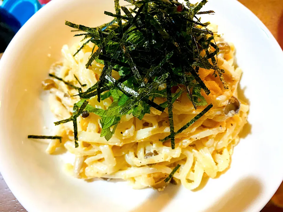 Snapdishの料理写真:たらこスパゲッティではなくうどん‼️|Megさん