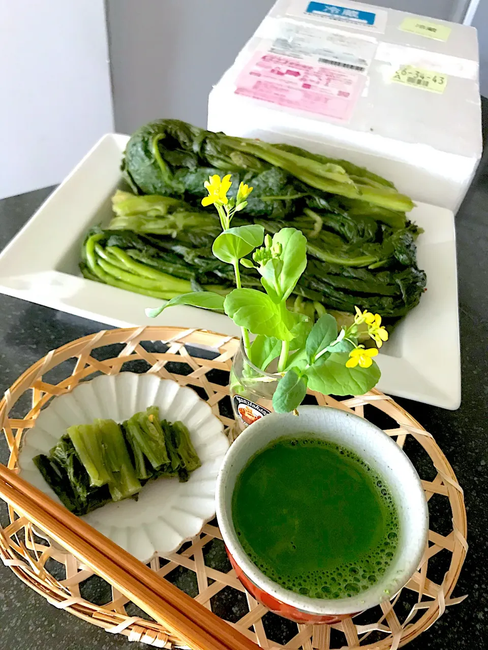 遠い九州から春の便り　高菜届きました❣️|シュトママさん