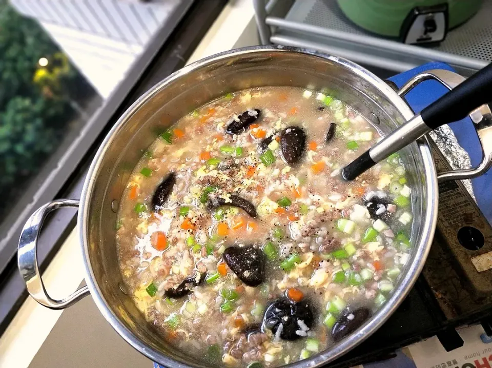 beef congee♥😋|Tanivuさん