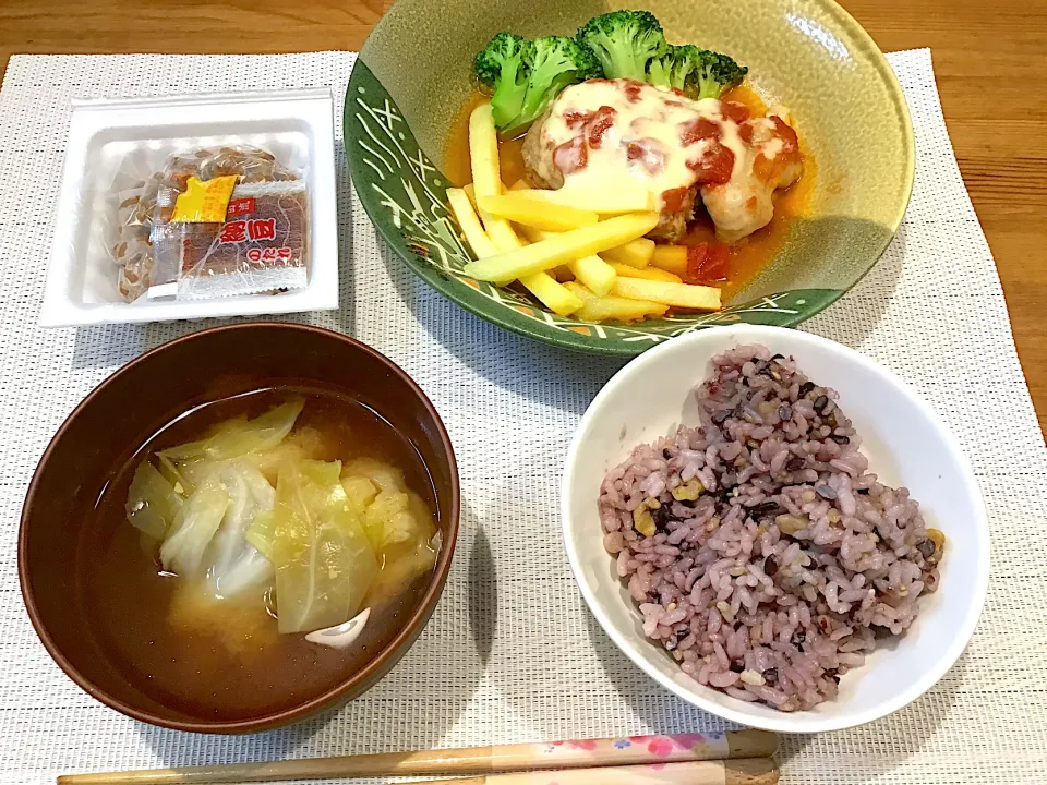 ハンバーグ定食|マロン母ちゃんさん