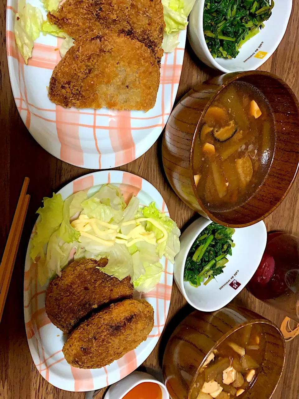 Snapdishの料理写真:肉じゃがライスコロッケ♪晩ごはん~(^^)♡|Mieco 12943さん