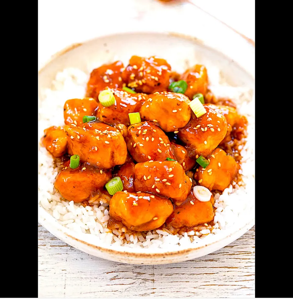 Sweet and sour chicken with rice 😋|yasin70さん