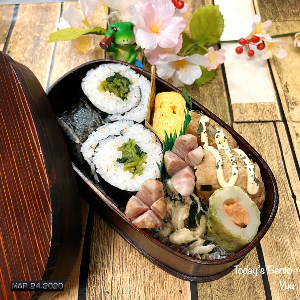 Snapdishの料理写真:3/24☆*ﾟじぶん弁当♬︎|ゆうさん