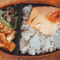 Snapdishの料理写真:鮭弁当|dorryさん