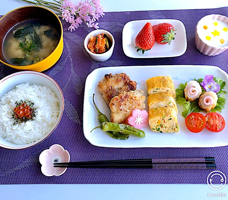 🌸夫婦の朝ごはん🌸|ちゃべさん