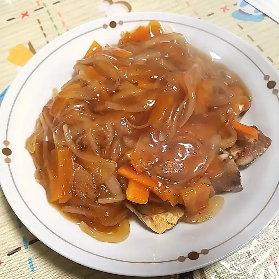 鯵の野菜あんかけ|🦔さん