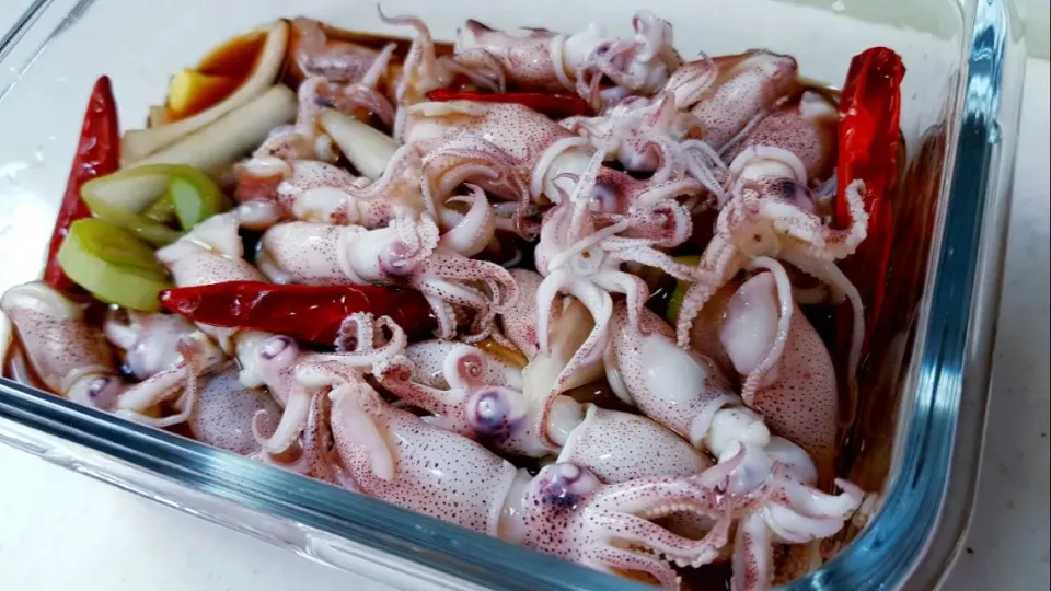 mini squid in soy sauce marinade|steven z.y.さん