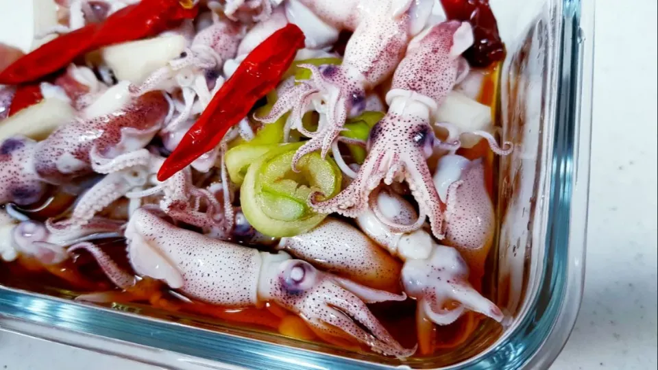 mini squid in soy sauce marinade|steven z.y.さん