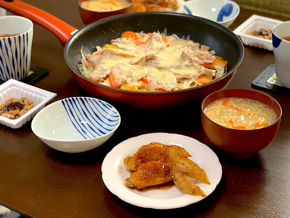 🌸 豚肉と野菜のチーズ蒸し 🌸|たんちゃんさん