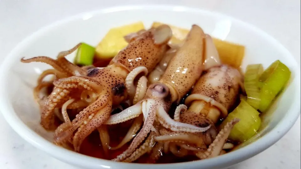 mini squid in soy sauce marinade|steven z.y.さん