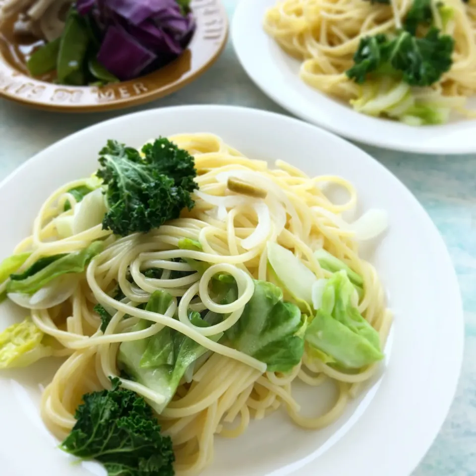 Snapdishの料理写真:春野菜の和風パスタ|志野さん