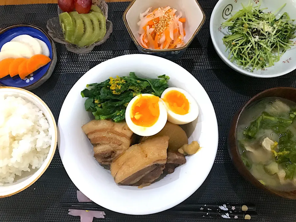 角煮定食|ゆうかさんさん