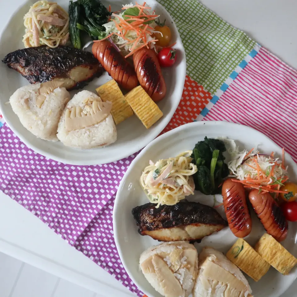 中学生男子置きランチ19日目🍱たけのこごはんとさわらの西京焼き|なかじー。さん