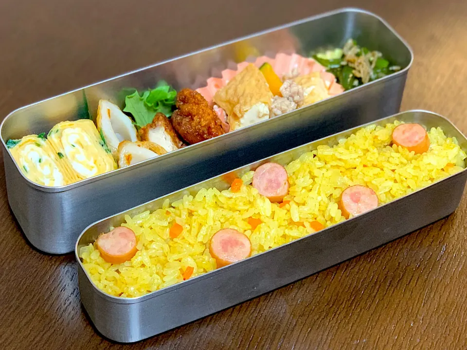 🌸 お弁当 ☺︎ カレーピラフ 🌸|たんちゃんさん