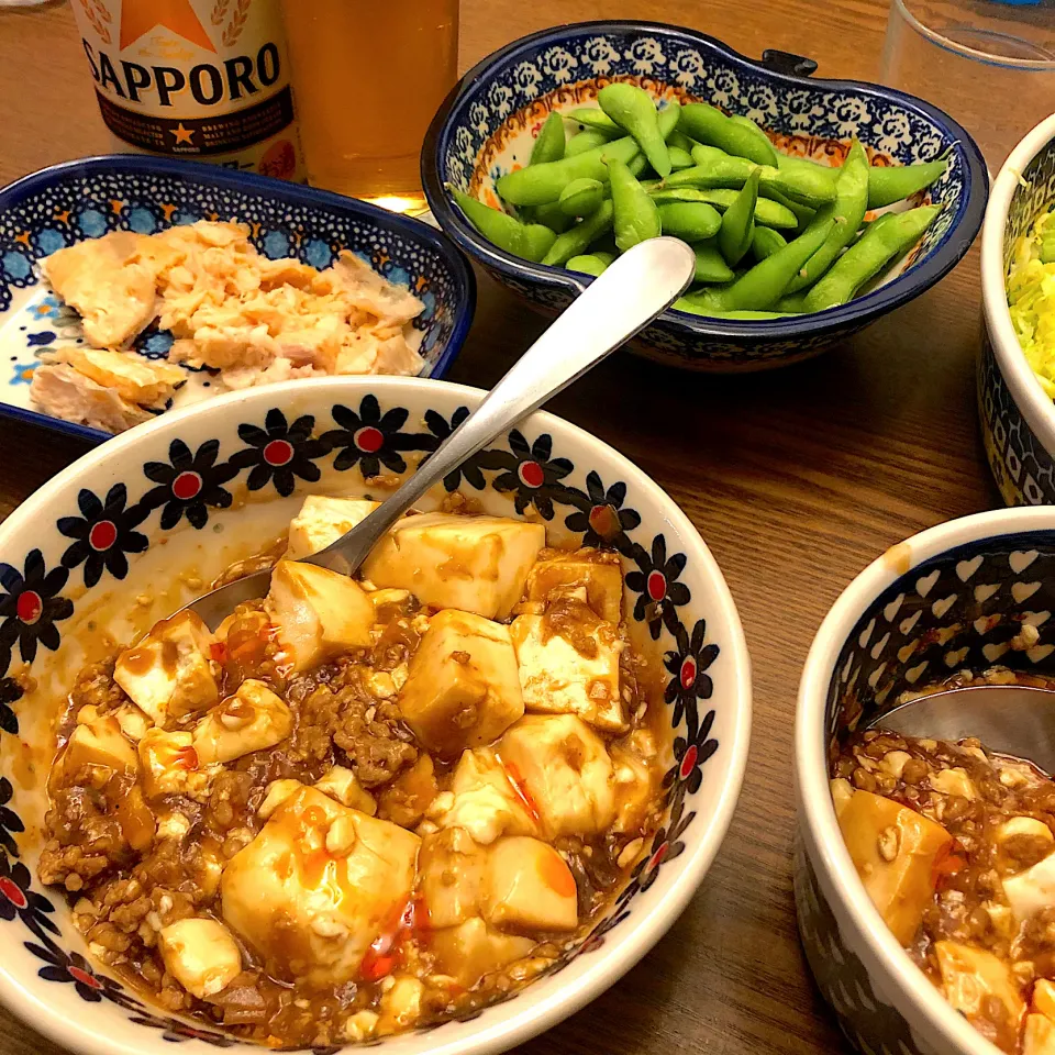 麻婆豆腐で家飲み|マミさん