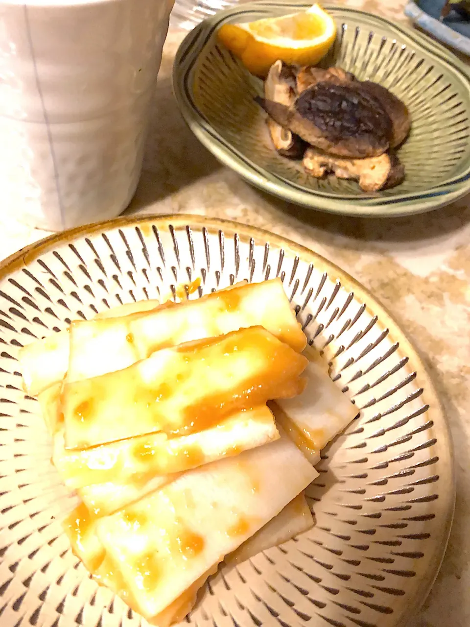 ウドの酢味噌和え、焼き椎茸|MIEKO 沼澤三永子さん