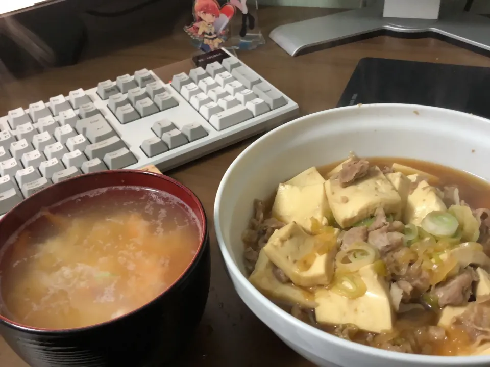 肉豆腐・里芋と人参の味噌汁|a-parkさん