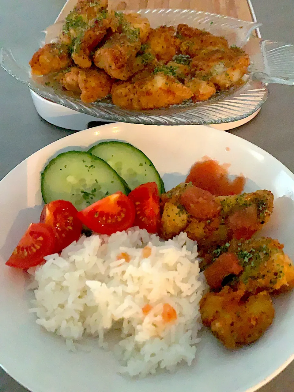 Fish  Ikan with sambal tomato’s cumcummer Pandang Rice|rumaatさん