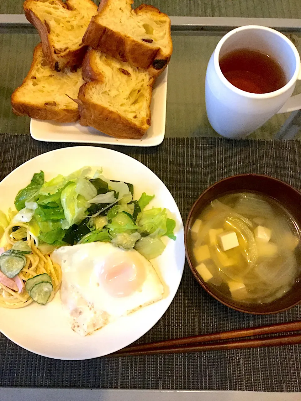 2020年３月29日男前美容師の手作り朝ごはん　洋食です∠( `°∀°)／|Booパパさん