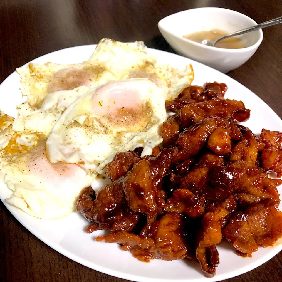 Snapdishの料理写真:Pork Tocino and Egg|Laarni Nabongさん