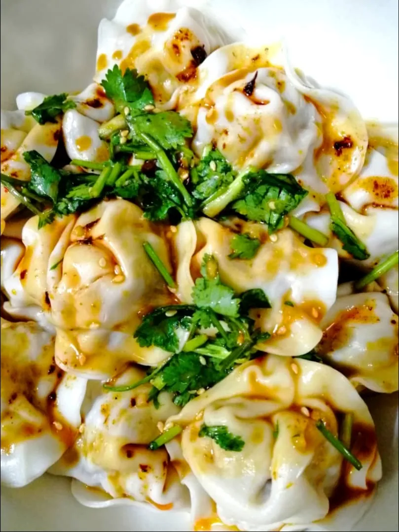 kimchi pork dumplings|ivyivyさん