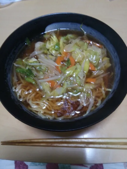 野菜の餡掛けラーメン|おおもりの星さん