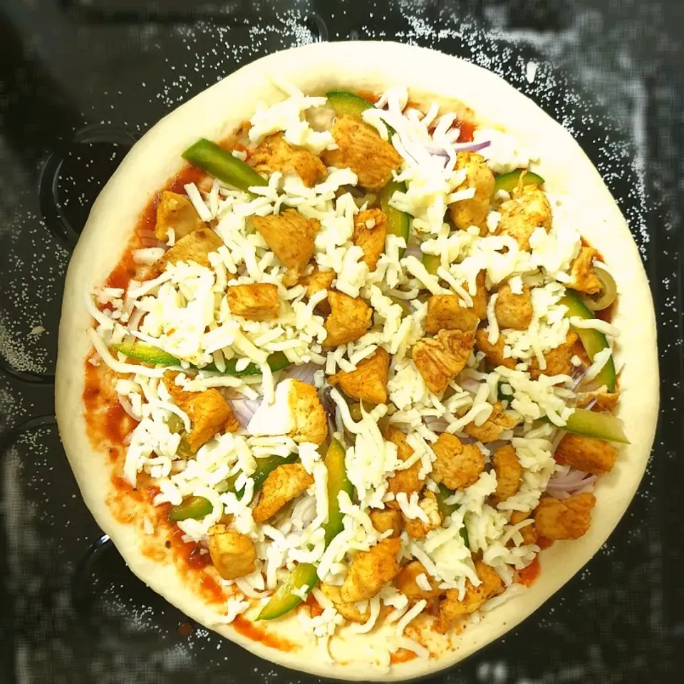 chicken tikka pizza|Husnaさん