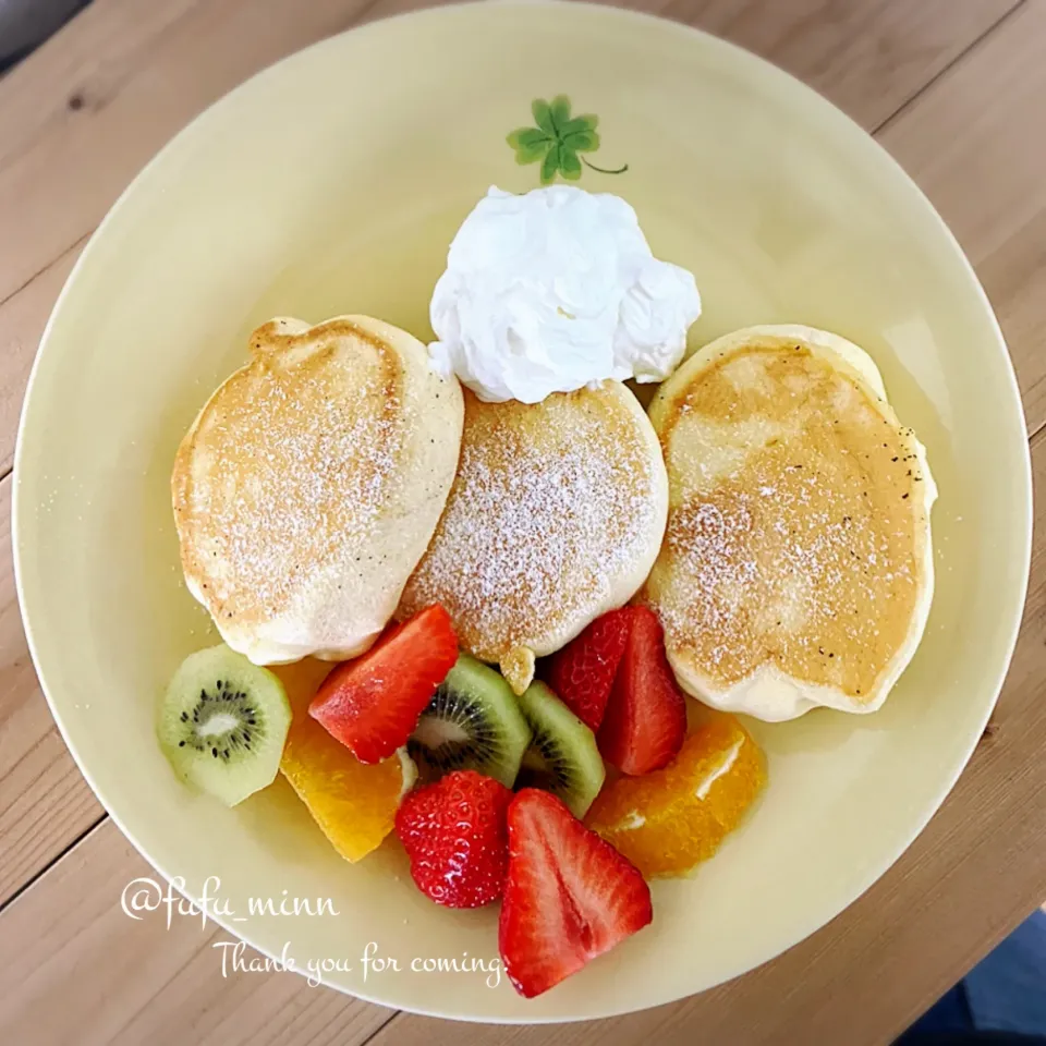 Snapdishの料理写真:スフレパンケーキ|fufu_minnさん