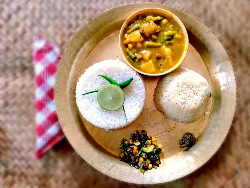 Snapdishの料理写真:Assamese veg thali|foodie#dmdさん