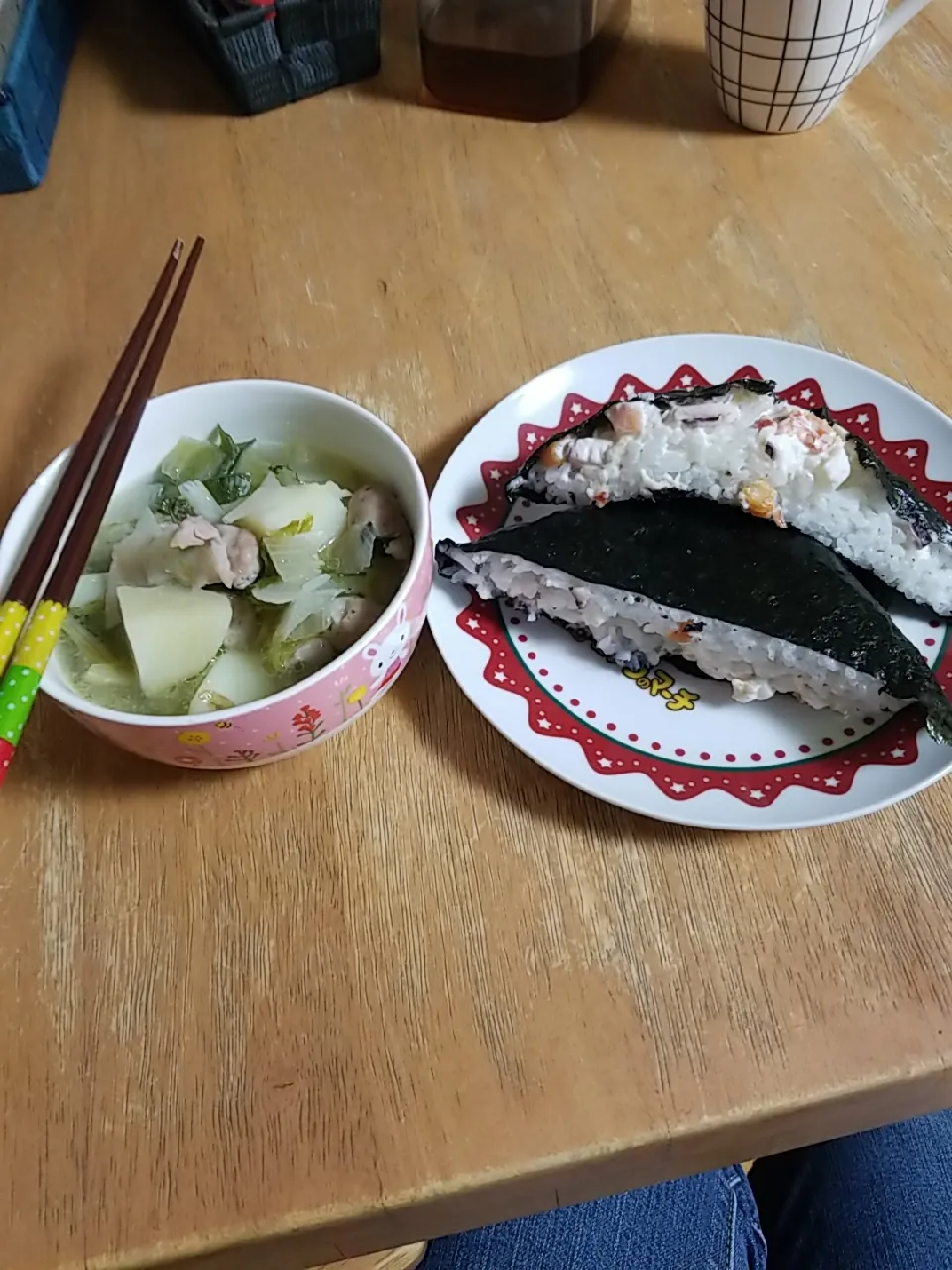 Snapdishの料理写真:#おにぎらずとポトフ|ゆみさん