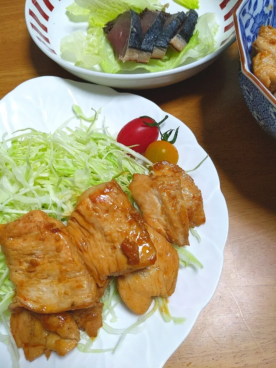 鶏むね肉の味噌炒め
カツオのたたき|楠川美江さん