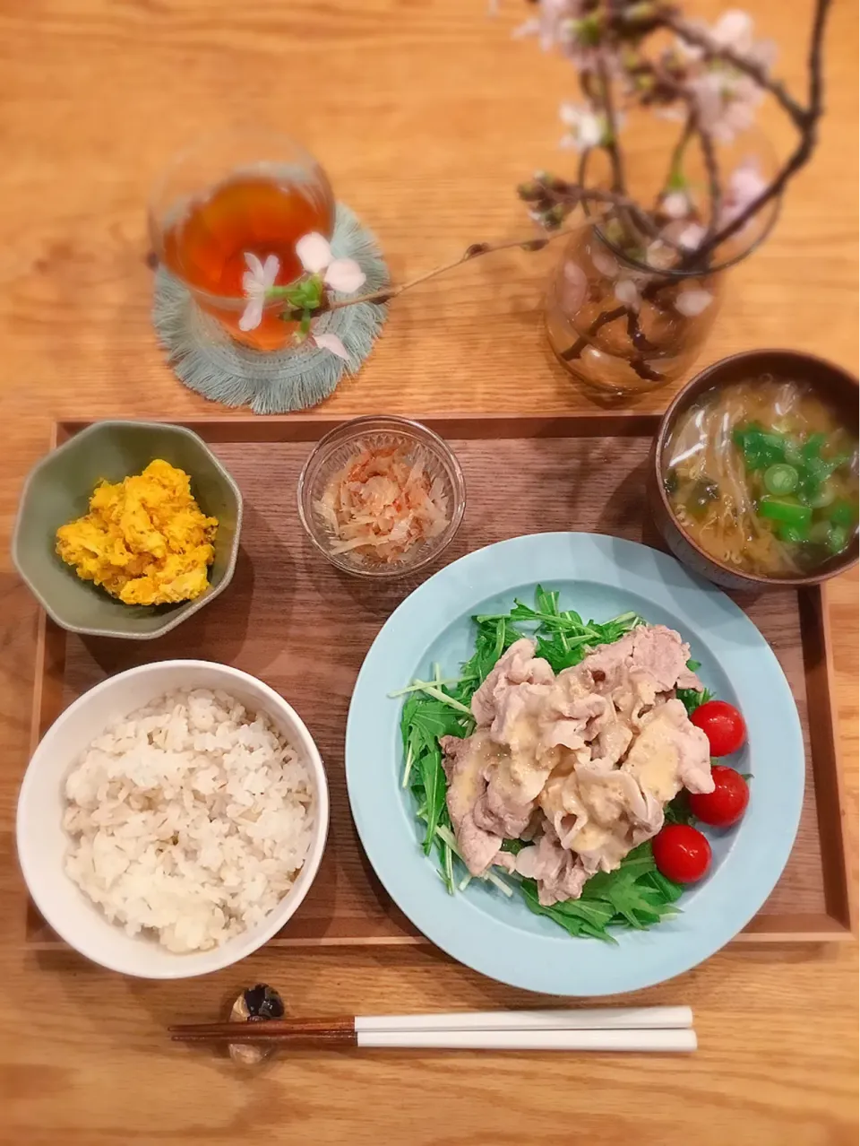 豚しゃぶご飯🐷🍚|おーやんさん