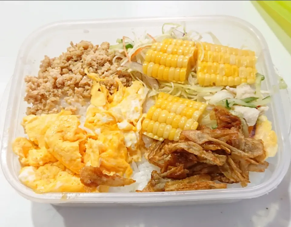 子どもが作ったパパ弁当③
ちょっとおかずが足りないかもね😅|みちゅあしさん