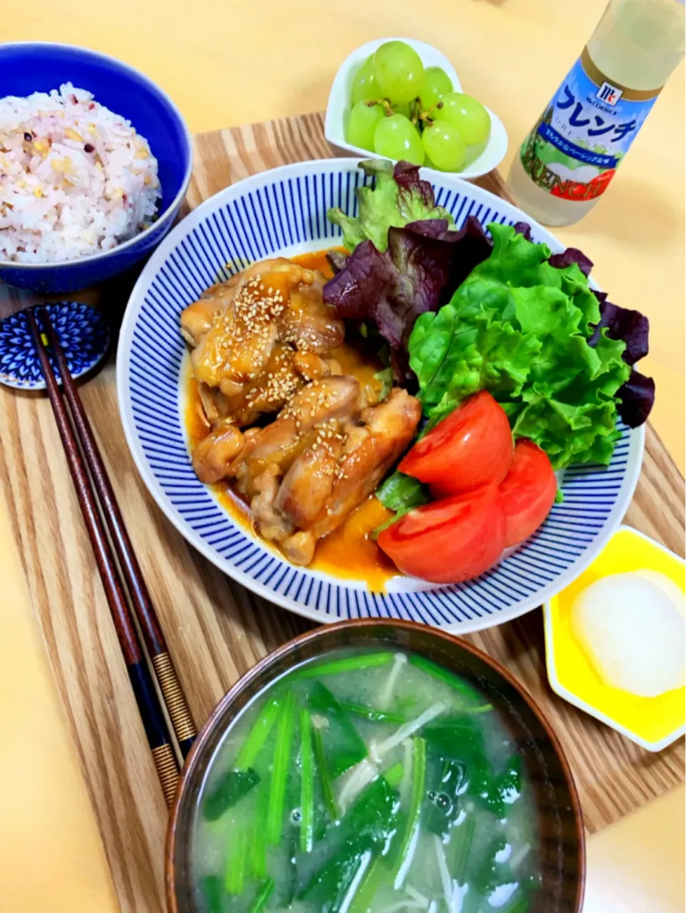 鶏肉テリテリ焼きとフレッシュサラダ|はなさん