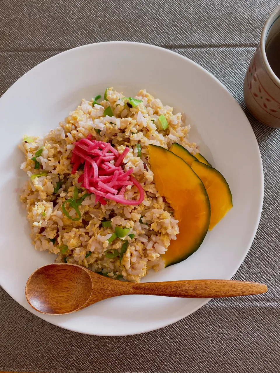 レンチン鶏ひき肉炒飯(*´○`)お昼ごはん|サチャンさん