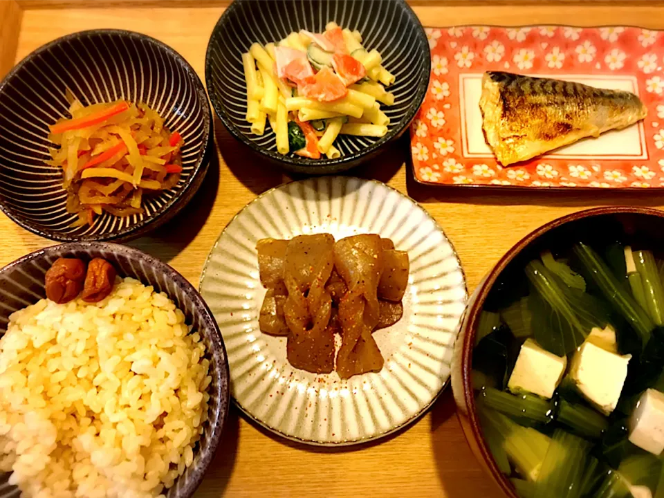 【定食】塩サバ定食。|okaasansyokudouさん