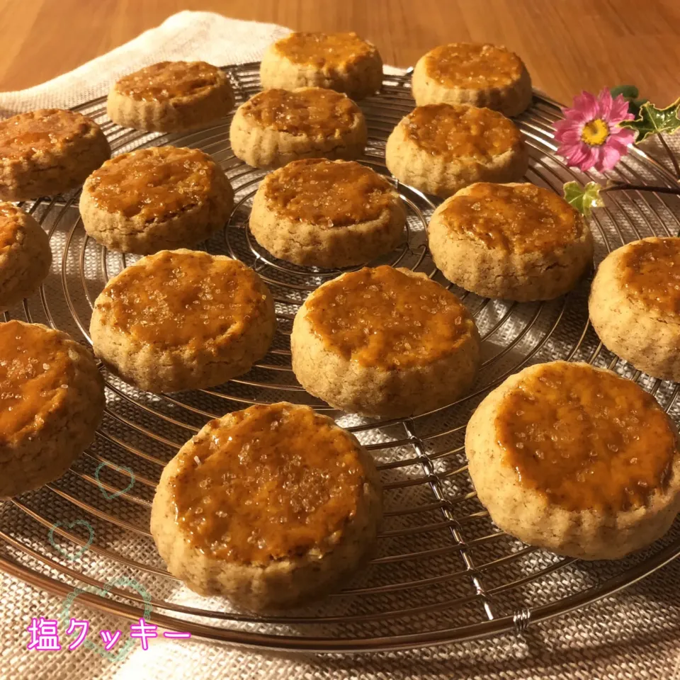 Snapdishの料理写真:塩クッキー🍪🧂。❁|こずえ⑅◡̈*さん