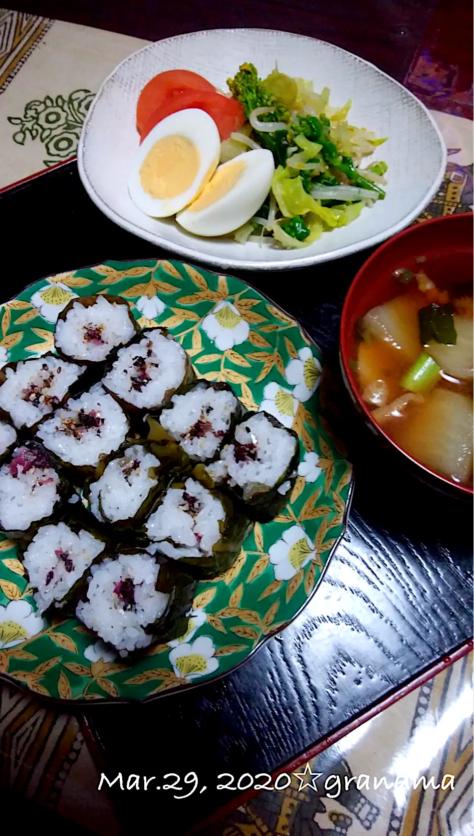 grandmaの晩ごはん☆高菜巻き寿司|kaoriさん