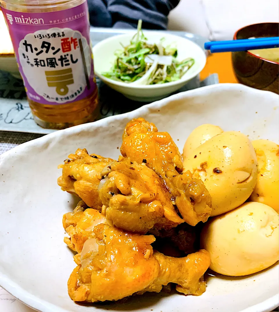 ミツカンのかんたん酢（和風だし）で手羽元のお酢煮|ちはるさん