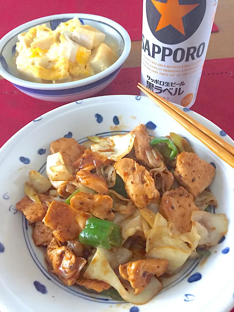 Snapdishの料理写真:とりむね肉で回鍋肉🍀|おかちさん