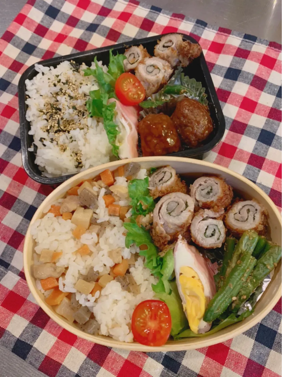 旦那と次男のお弁当|yukariさん