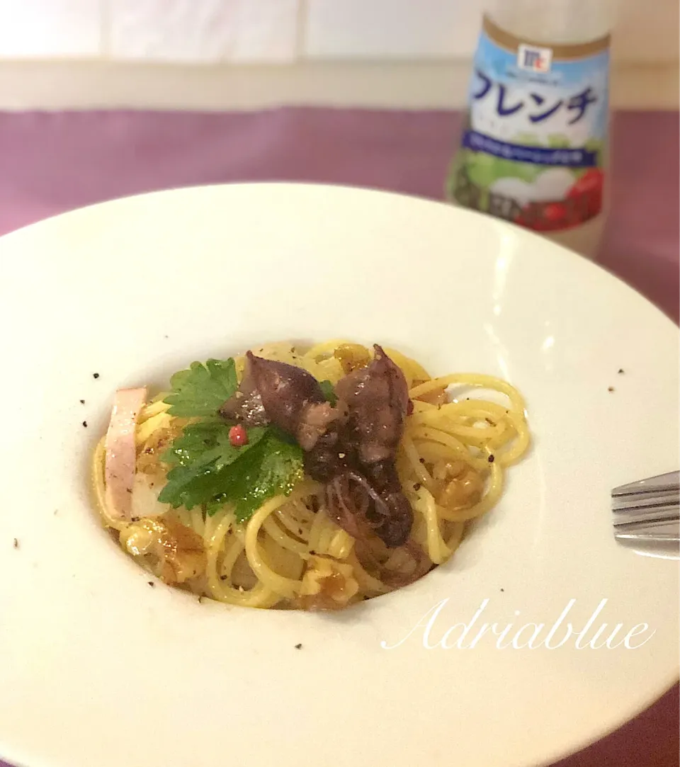 ホタルイカのフレンチパスタ|adriablueさん