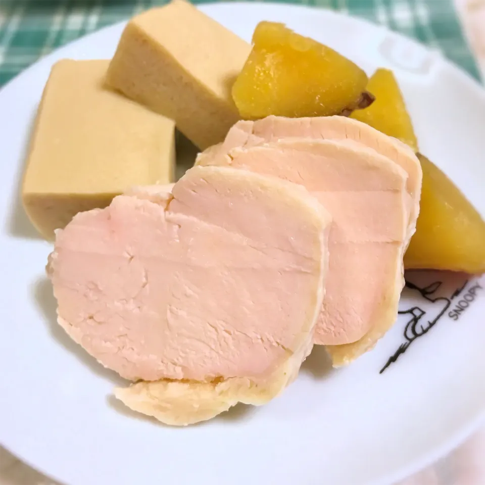 鶏ハムと煮物|ももさん