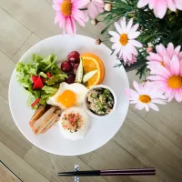 Snapdishの料理写真:ワンプレート朝食|wishiさん