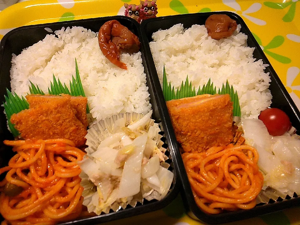 夫の弁当、息子の弁当|みどりさん