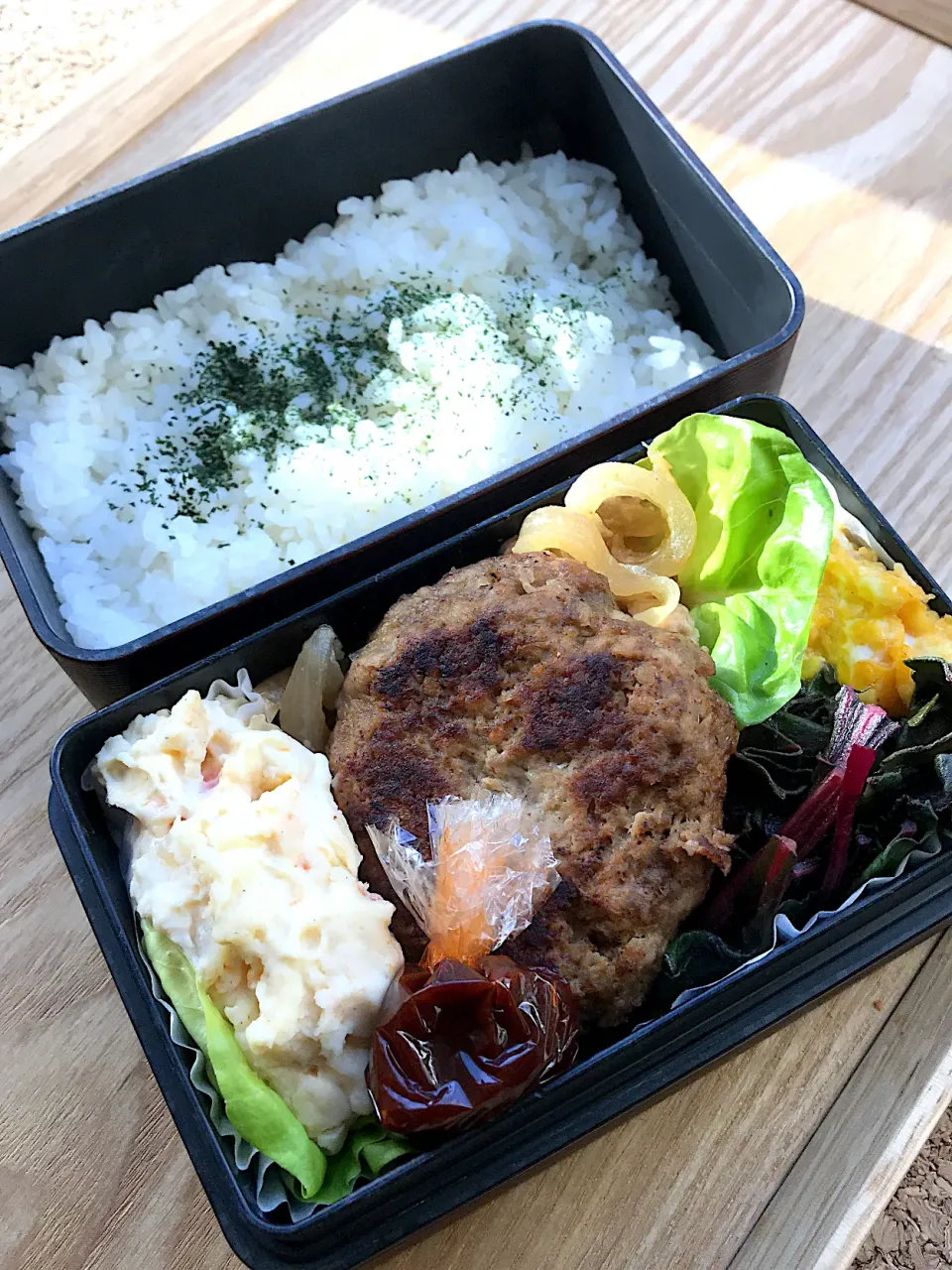 Snapdishの料理写真:ハンバーグ弁当|二キィさん