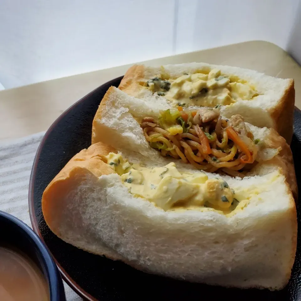 🍞玉子サンド　焼きそばサンド🍞

いよいよ業務時間短縮|みるくここあさん