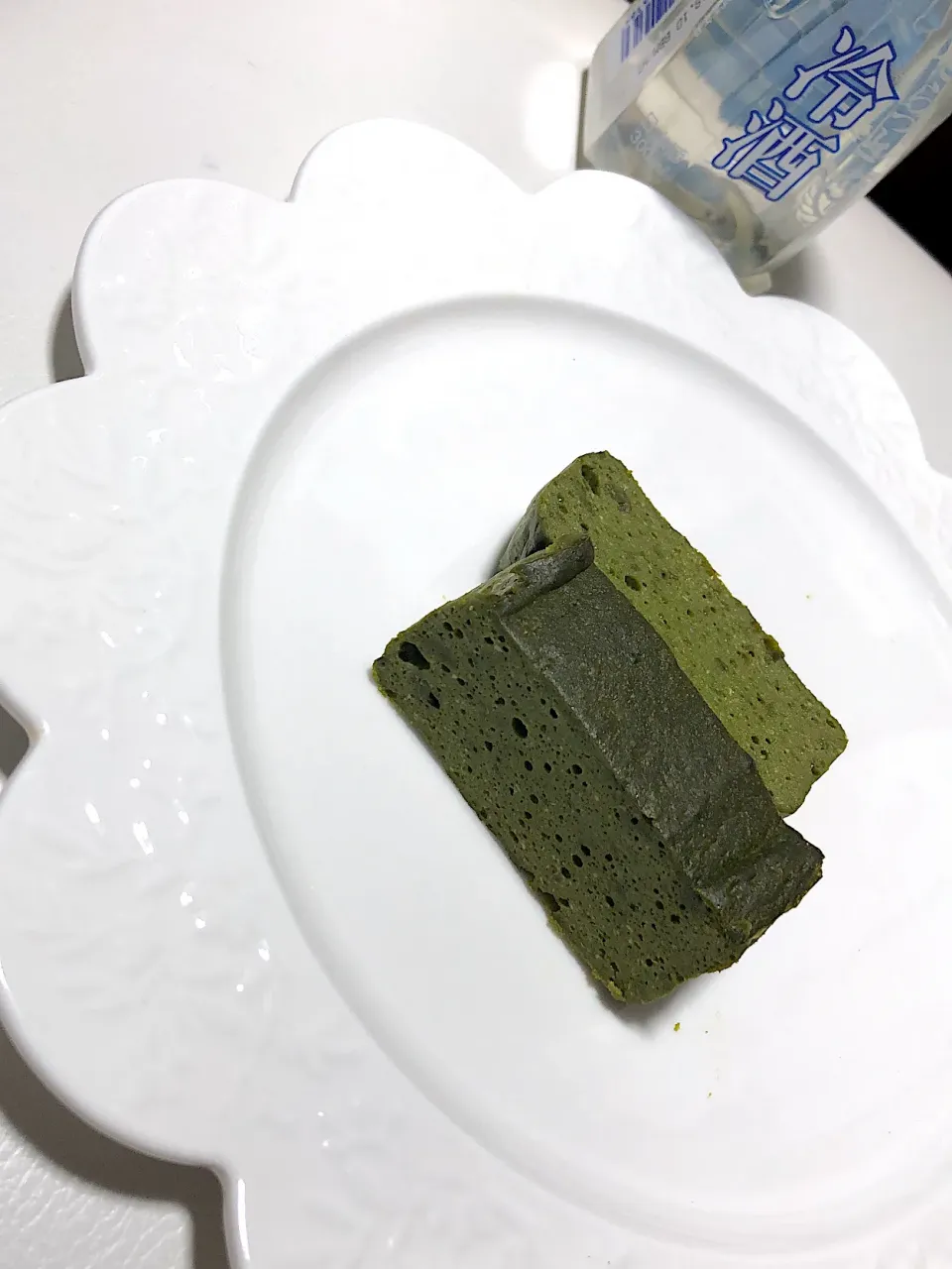 Snapdishの料理写真:豆乳抹茶ケーキ|りえさん